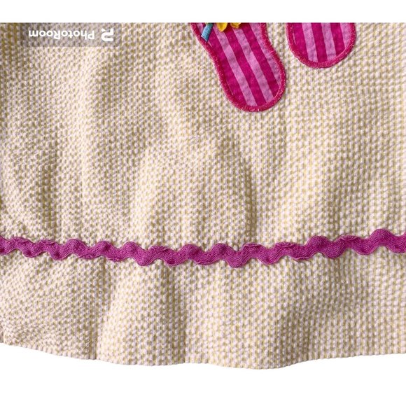 The Bailey Boys Girls Dress Seersucker Yellow White Flip Flops Back Butt… - Picture 7 of 12